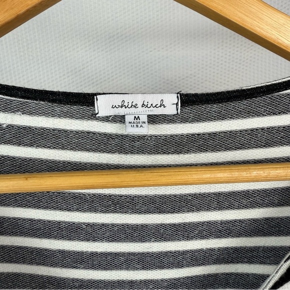 White Birch Monochrome Striped dress Size Medium - Picture 3 of 5